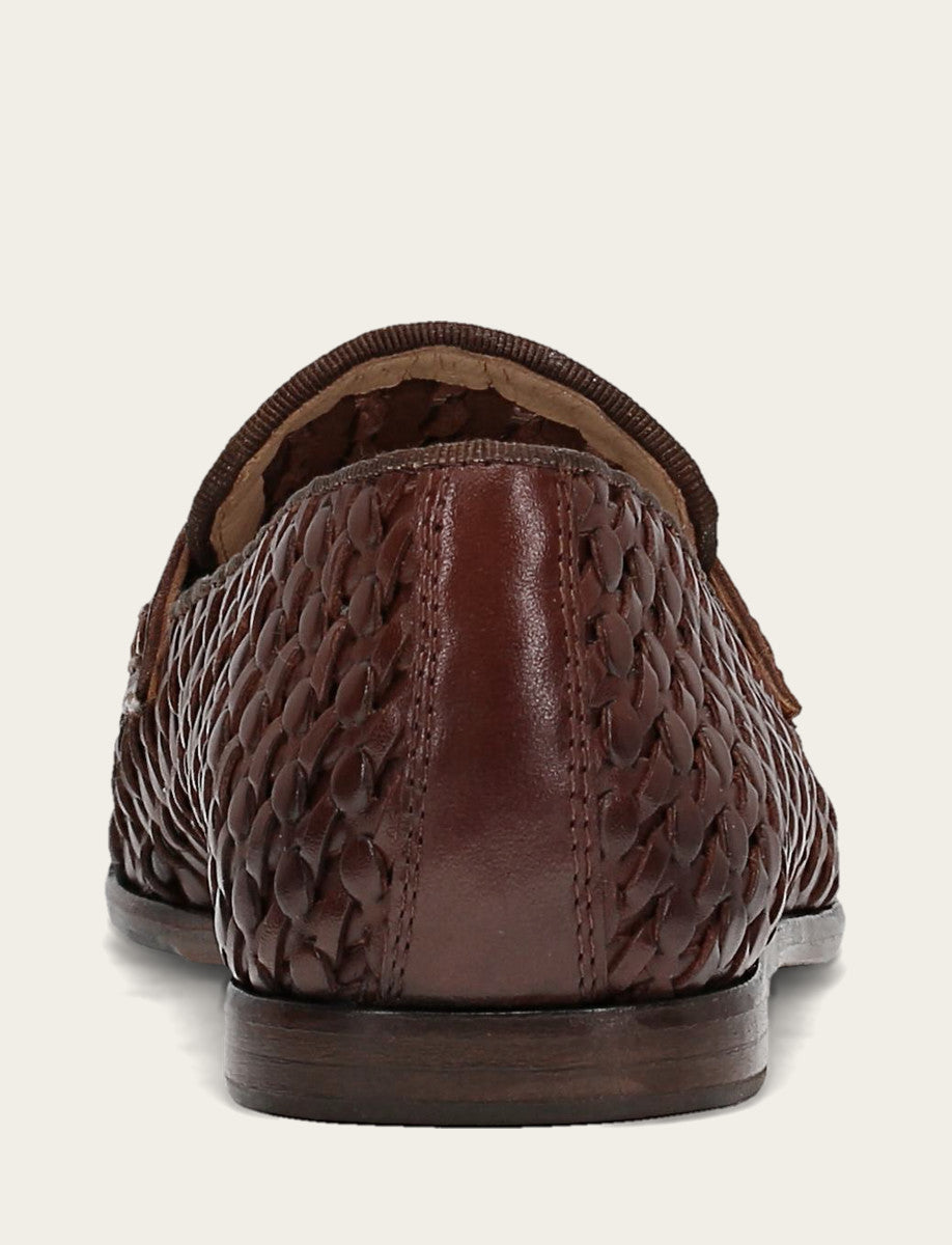 Faith Woven Loafer - Dark Brown - Back