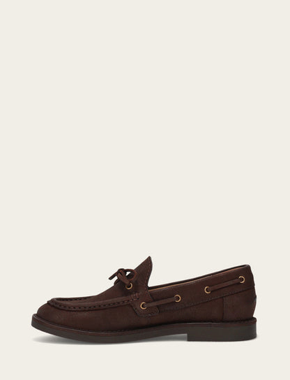Harper One Eye Tie - Brown - Inside