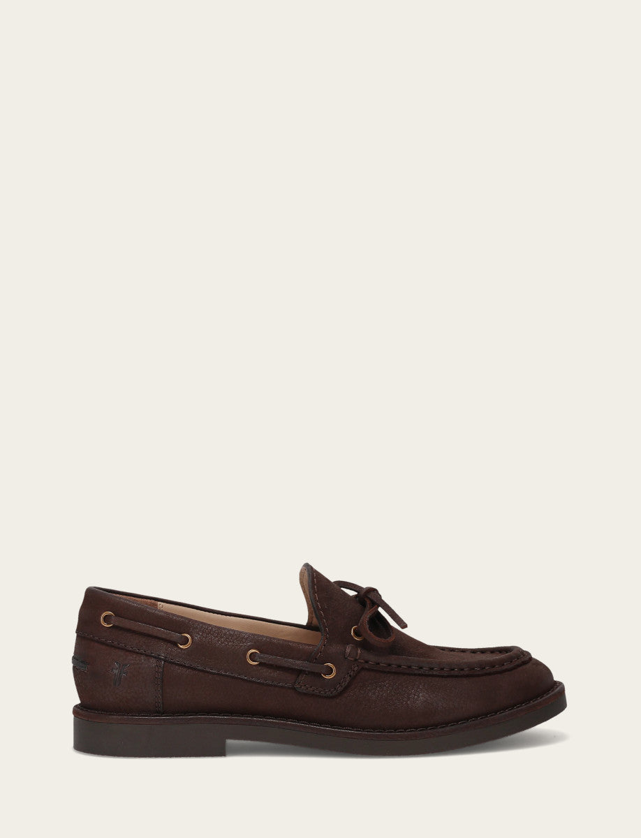 Harper One Eye Tie - Brown - Outside