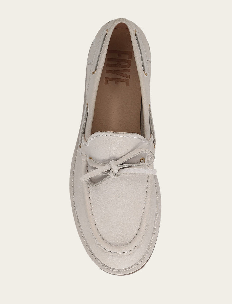 Harper One Eye Tie - Ivory - Top Down