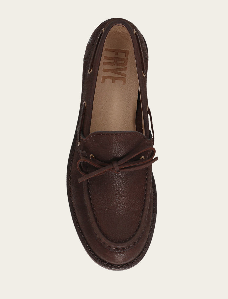 Harper One Eye Tie - Brown - Top Down