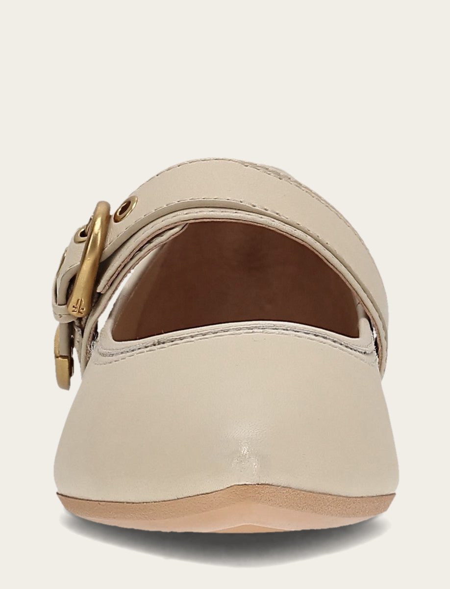 Heather Buckle Mary Jane - Lemon - Front
