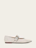 Heather Buckle Mary Jane - Ivory - Outside