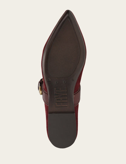 Heather Buckle Mary Jane - Garnet - Sole