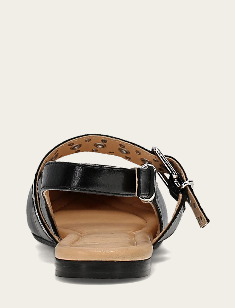 Heather Slingback Studded - Black - Back
