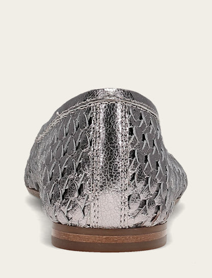 Heather Woven Ballet - Platinum - Back