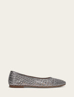 Heather Woven Ballet - Platinum - Outside