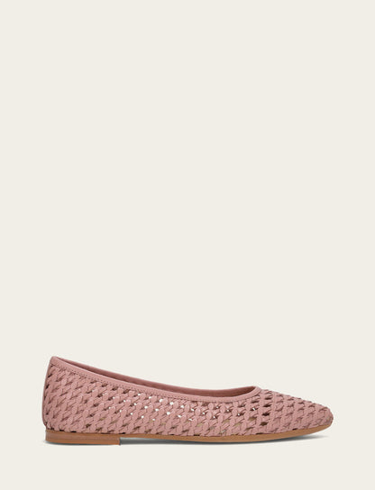 Heather Woven Ballet - Cameo Rose - Outside