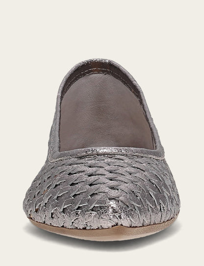 Heather Woven Ballet - Platinum - Front