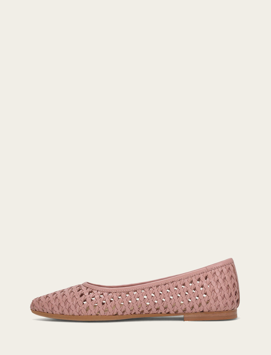 Heather Woven Ballet - Cameo Rose - Inside