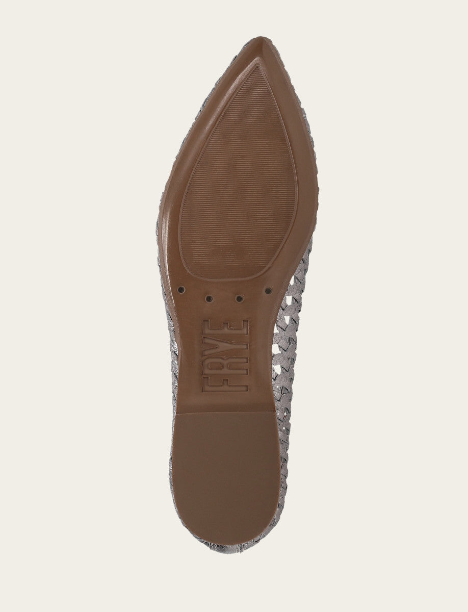 Heather Woven Ballet - Platinum - Sole