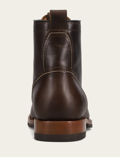 Hudson Workboot Plain Toe - Bourbon - Back