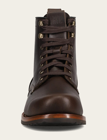 Hudson Workboot Plain Toe - Bourbon - Front