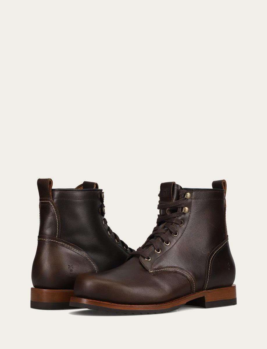 Hudson Workboot Plain Toe - Bourbon - Pair