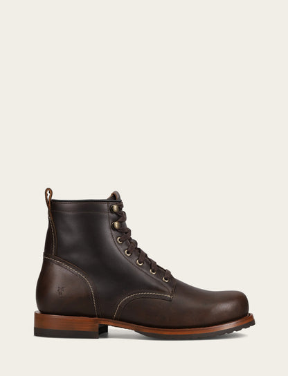 Hudson Workboot Plain Toe - Bourbon - Outside