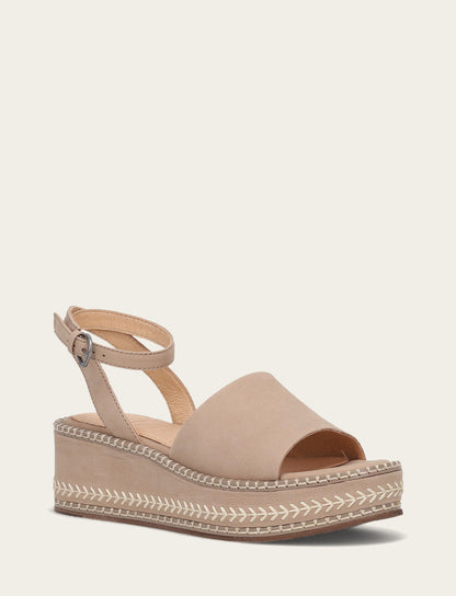 Joy Ankle Strap Platform Sandal - Clay - Hero