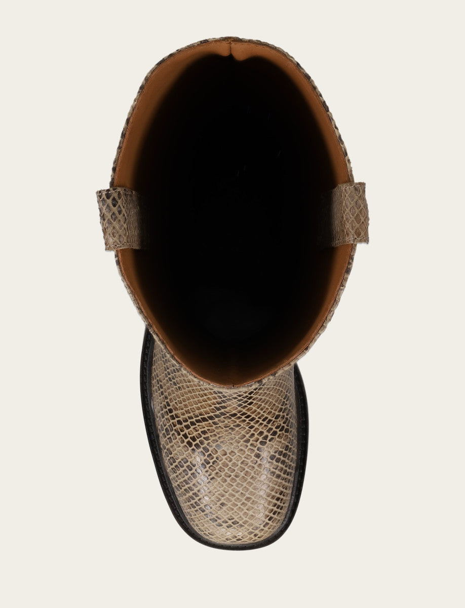 Kate Pull On - Beige Snake - Top Down