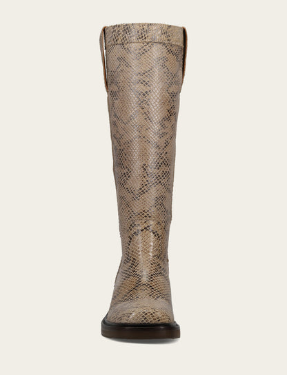 Kate Pull On - Beige Snake - Front