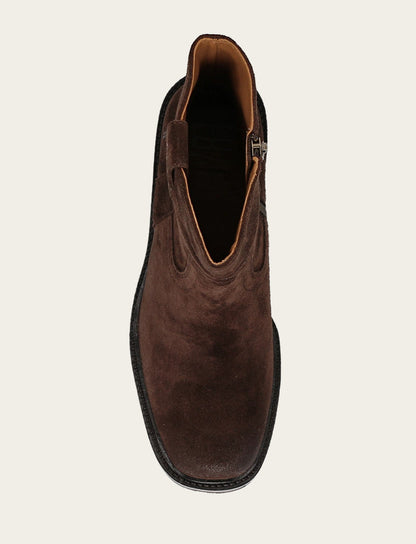 Kate Short Inside Zip - Chocolate - Top Down