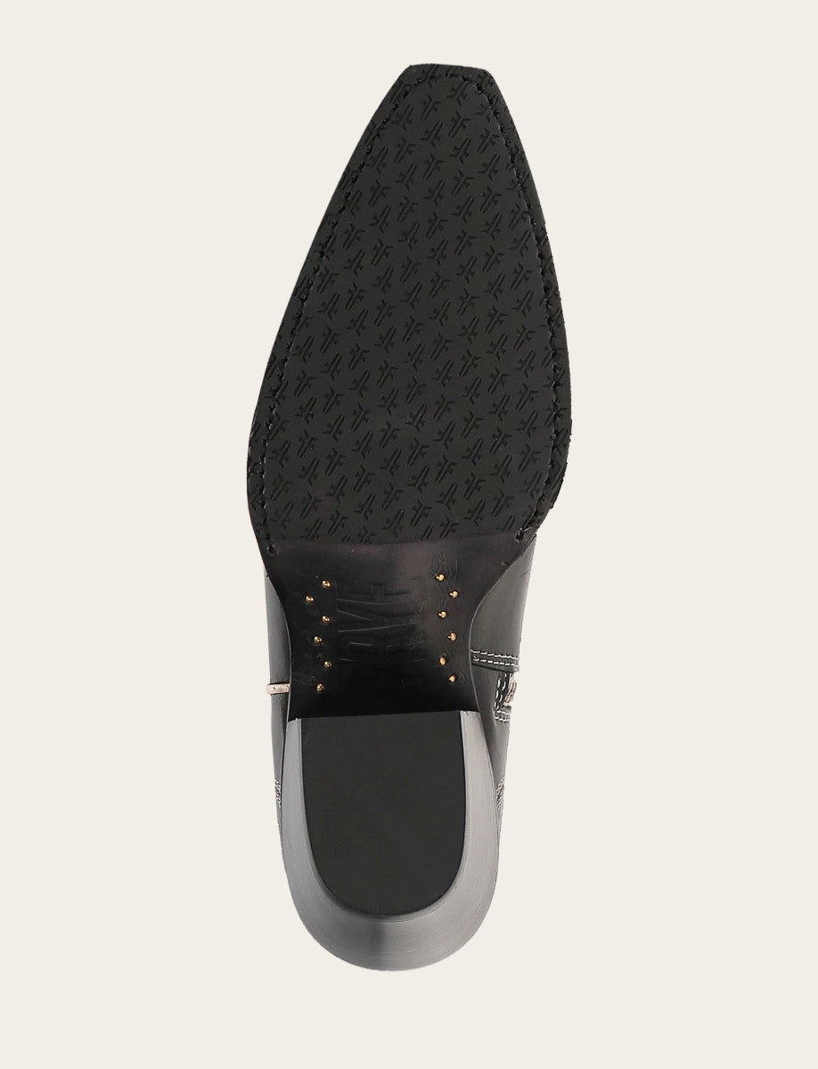 Laila Double F Deco - Black/Ivory - Sole