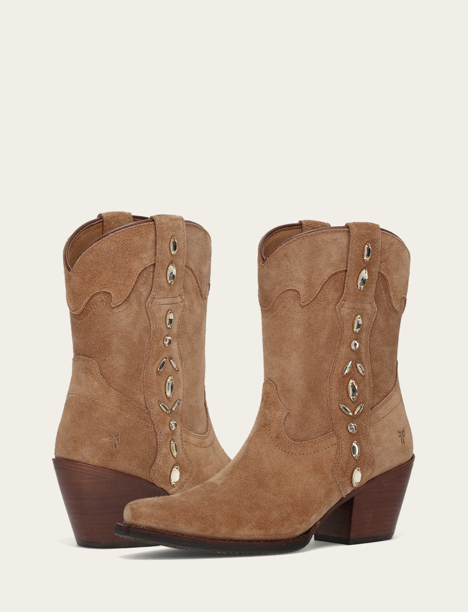 Laila Short Rhinestone - Almond - Pair