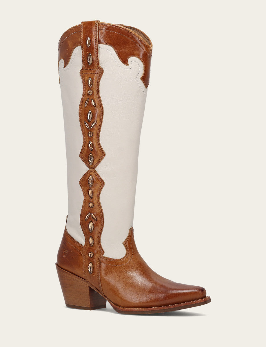 Laila Tall Rhinestone - Amber Ivory - Hero