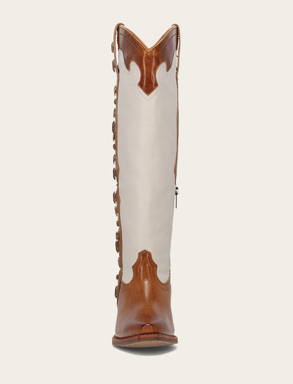 Laila Tall Rhinestone - Amber Ivory - Front