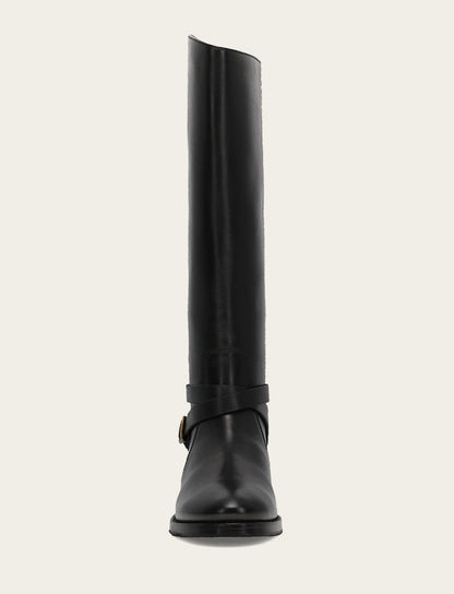 Melissa Belted Riding Wc - Black - Front