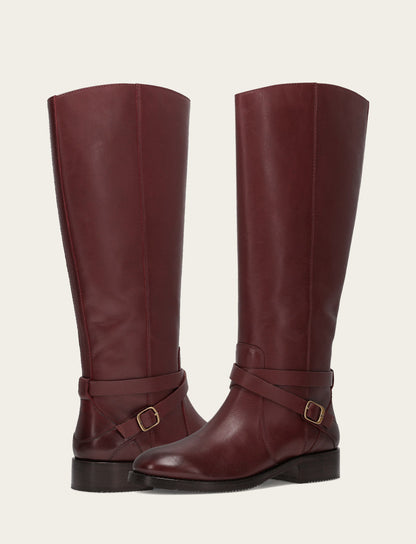 Melissa Belted Riding Wc - Merlot - Pair
