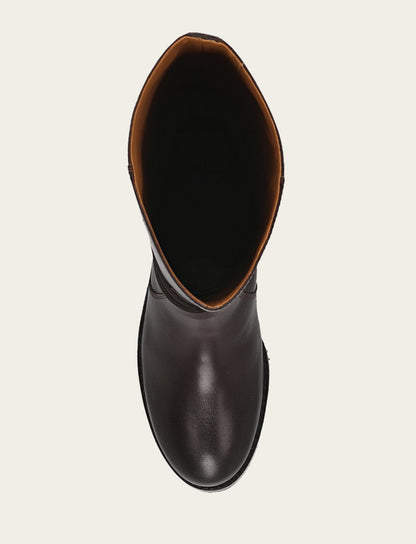 Melissa Belted Riding Wc - Dark Brown - Top Down