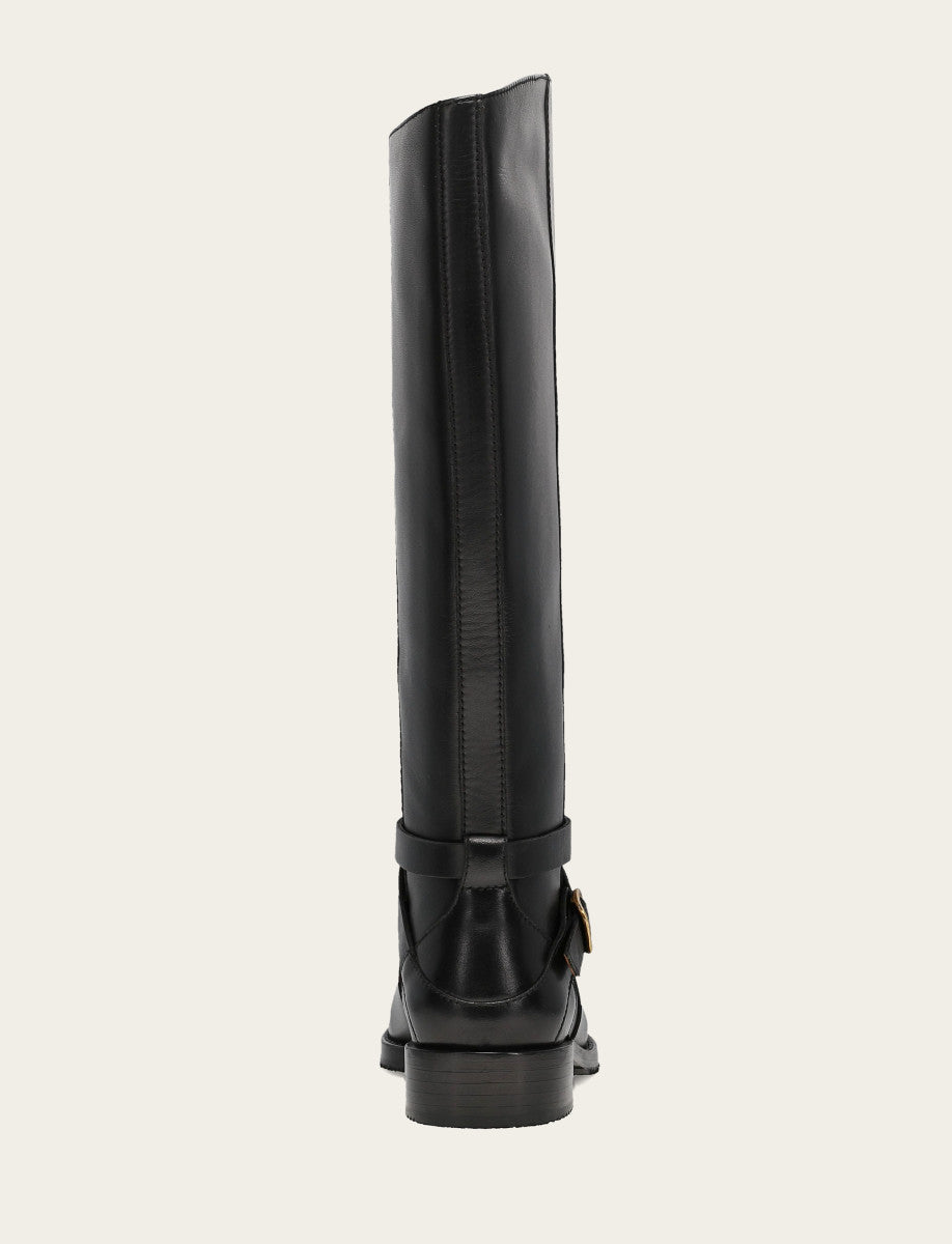 Melissa Belted Riding - Black - Back