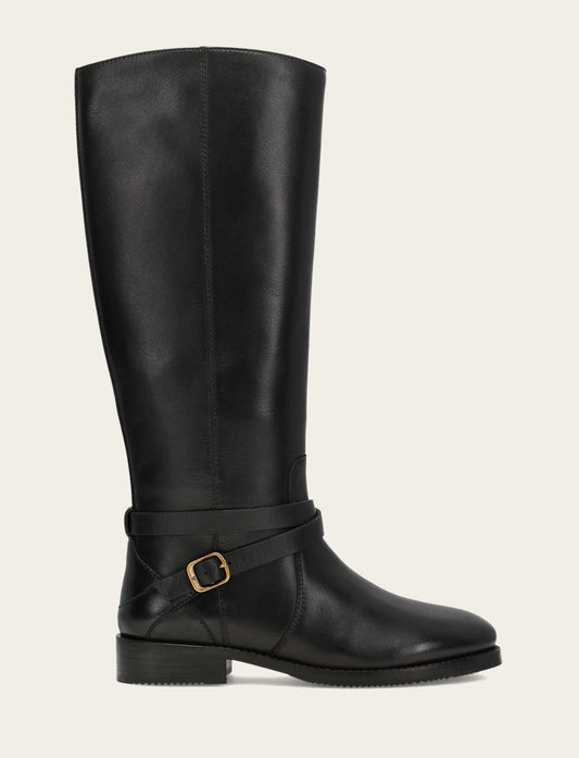 Melissa Belted Riding - Black - Outside