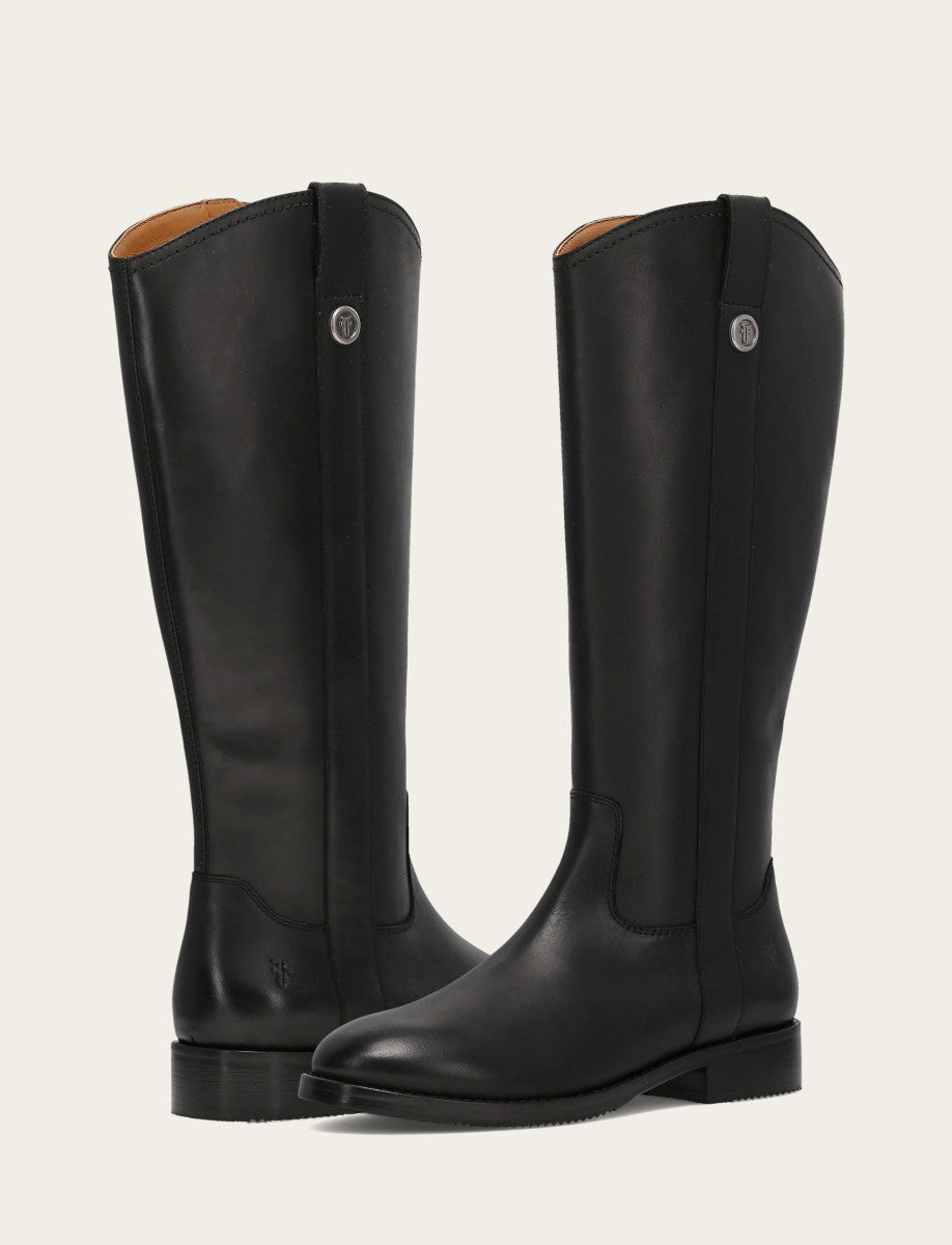 Melissa Button Tall Inside Zip Wc - Black - Pair