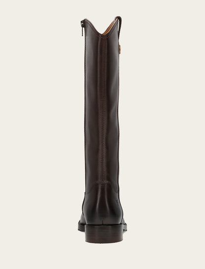 Melissa Button Tall Inside Zip Wc - Dark Brown - Back