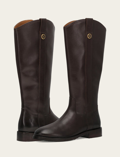 Melissa Button Tall Inside Zip Wc - Dark Brown - Pair