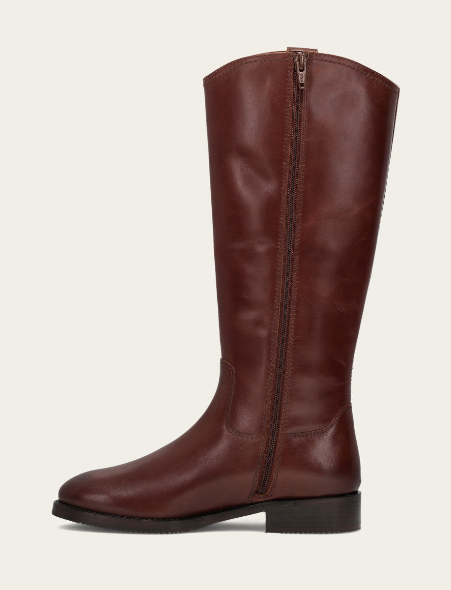 Melissa Button Tall Inside Zip Wc - Saddle - Inside