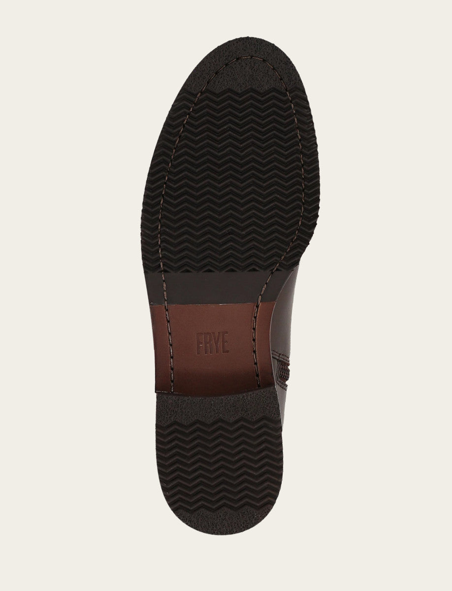 Melissa Button Tall Inside Zip - Dark Brown - Sole
