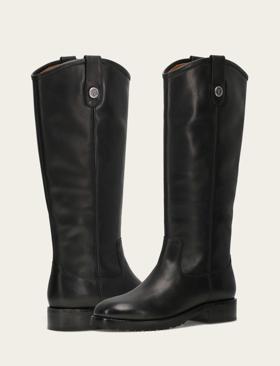 Melissa Lug Button Tall Wide Calf - Pre-Loved