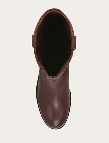 Melissa Lug Button Tall Wc - Brown - Top Down