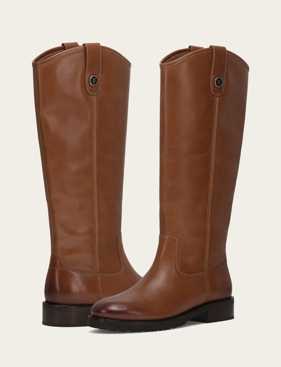 Melissa Lug Button Tall - Tan - Pair