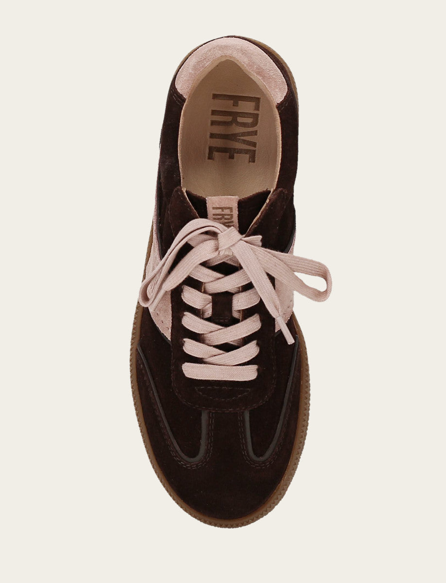 Milly Low Lace - Chocolate/Rosa - Top Down