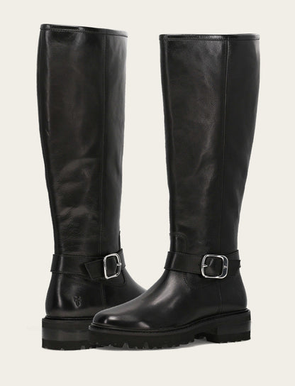 Olivia Buckle Tall - Black - Pair
