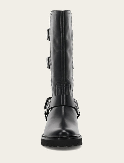Olivia Moto Mid - Black - Front