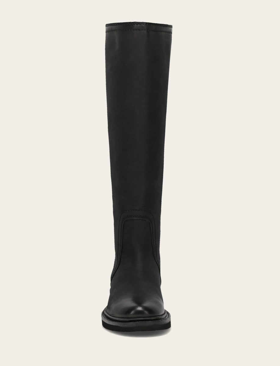Phoebe Tall Back Zip - Black - Front