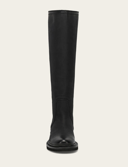 Phoebe Tall Back Zip - Black - Front