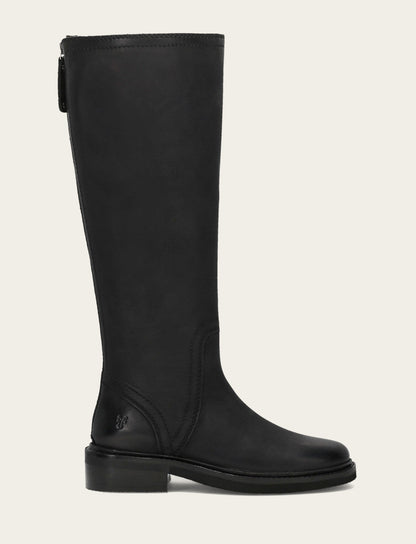 Phoebe Tall Back Zip - Black - Outside