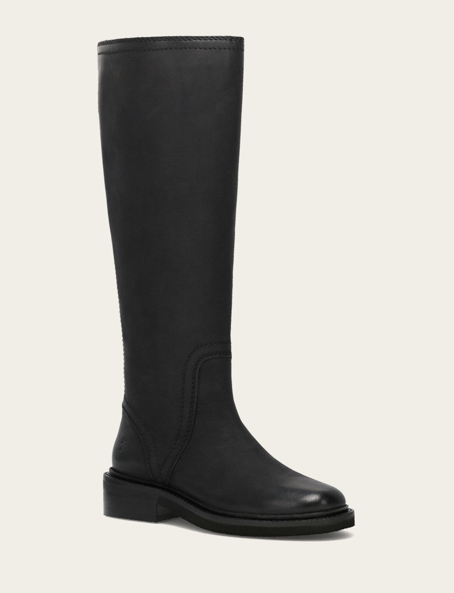 Phoebe Tall Back Zip - Black - Hero