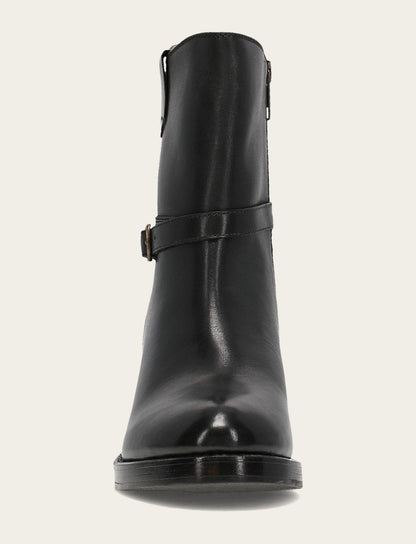 Rylee Belted Inside Zip - Black - Front