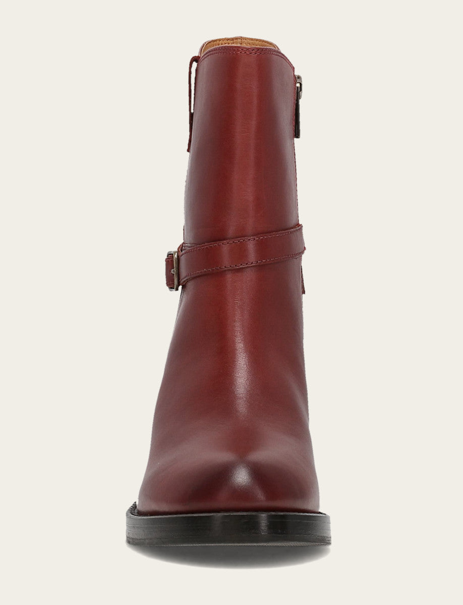 Rylee Belted Inside Zip - Cranberry - Front
