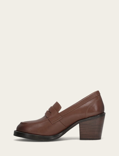 Rylee Loafer - Walnut - Inside